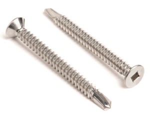 4.2 X 50 SQUARE DRIVE CSK SELF DRILL DIN 7504P A2 ST/ST